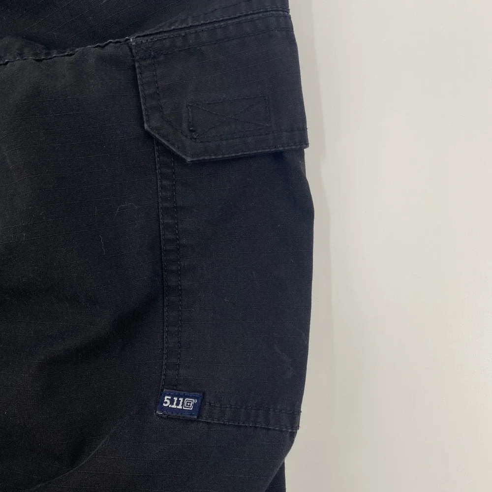 5.11 Tactical Taclite‎ Pro Cargo Pants Mens Tag 38x32 Fits 34x30 Black Ripstop